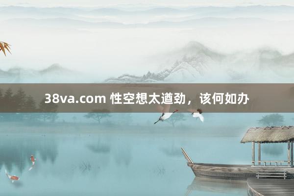 38va.com 性空想太遒劲,该何如办