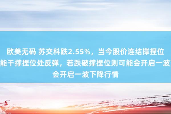 欧美无码 苏交科跌2.55%，当今股价连结撑捏位10.70，能干撑捏位处反弹，若跌破撑捏位则可能会开启一波下降行情